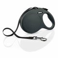 Leather Brothers 5 m Black Retractable Dog Leash FUN-S-BK